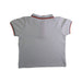 A White Short Sleeve Polos from Kingkow in size 18-24M for boy. (Back View)