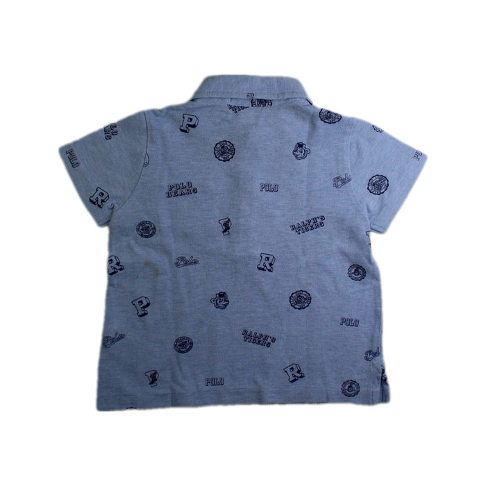 A Blue Short Sleeve Polos from Polo Ralph Lauren in size 2T for boy. (Back View)