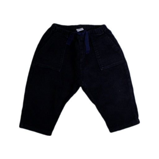 A Navy Casual Pants from Petit Bateau in size 12-18M for boy. (Front View)