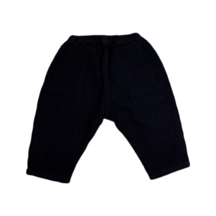 A Navy Casual Pants from Petit Bateau in size 12-18M for boy. (Back View)