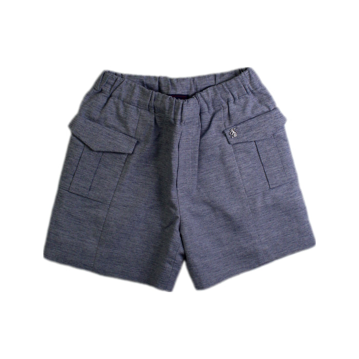 A Blue Shorts from Nicholas & Bears in size 2T for boy. (Front View)