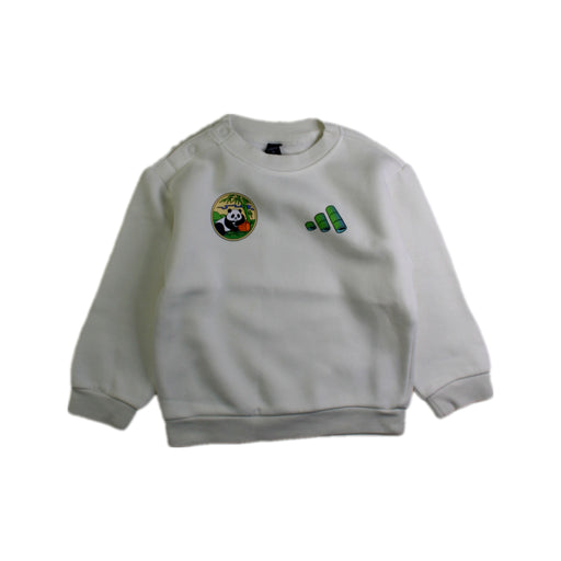 A White Crewneck Sweatshirts from Adidas in size 12-18M for neutral. (Front View)
