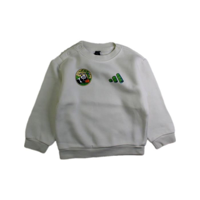 A White Crewneck Sweatshirts from Adidas in size 12-18M for neutral. (Front View)