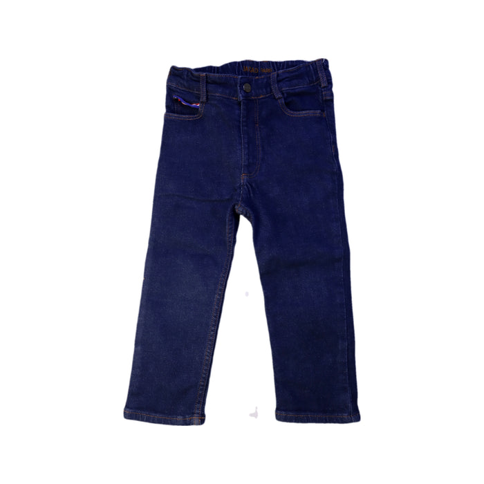 A Navy Jeans from Jacadi in size 3T for boy. (Front View)