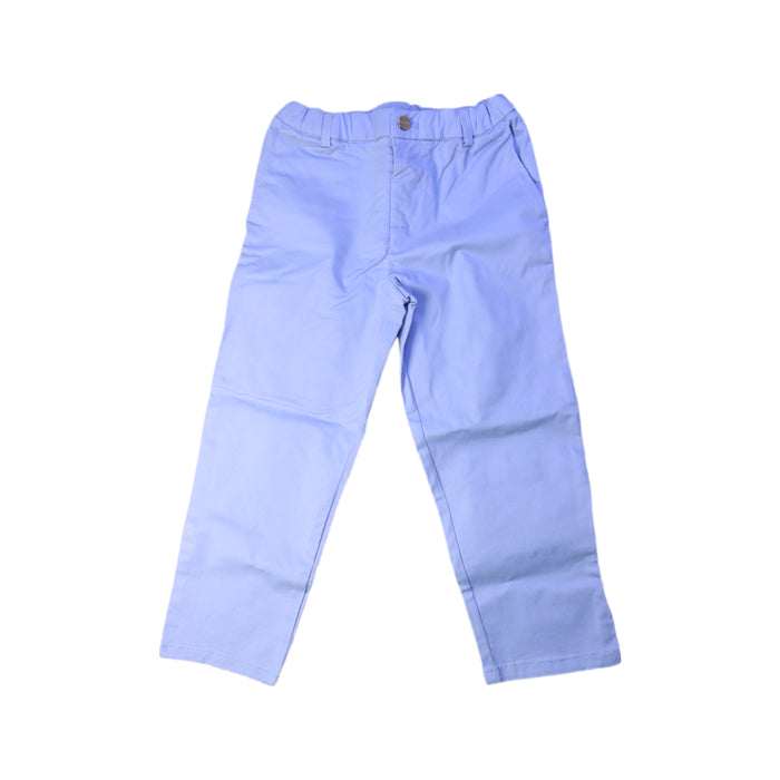 A Blue Casual Pants from Jacadi in size 4T for boy. (Front View)