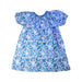 A Blue Short Sleeve Dresses from Jacadi in size 6T for girl. (Back View)