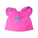 A Pink Short Sleeve Tops from Jacadi in size 6T for girl. (Front View)
