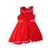 A Red Sleeveless Dresses from Jacadi in size 6T for girl. (Front View)