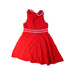 A Red Sleeveless Dresses from Jacadi in size 6T for girl. (Back View)