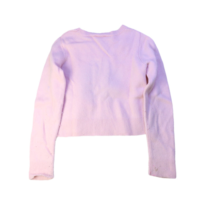 A Pink Knit Sweaters from Jacadi in size 8Y for girl. (Back View)