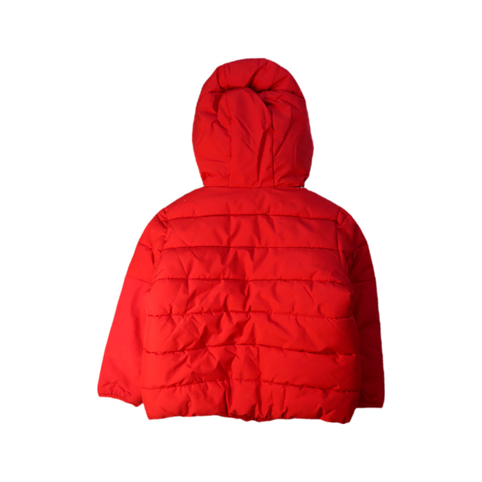 A Red Puffer/Quilted Coats & Outerwear from Jacadi in size 4T for girl. (Back View)