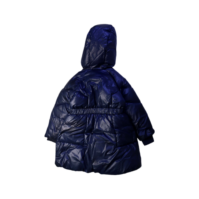 A Navy Puffer/Quilted Coats & Outerwear from Jacadi in size 6T for girl. (Back View)