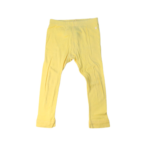 A Yellow Leggings from Petit Bateau in size 2T for girl. (Front View)