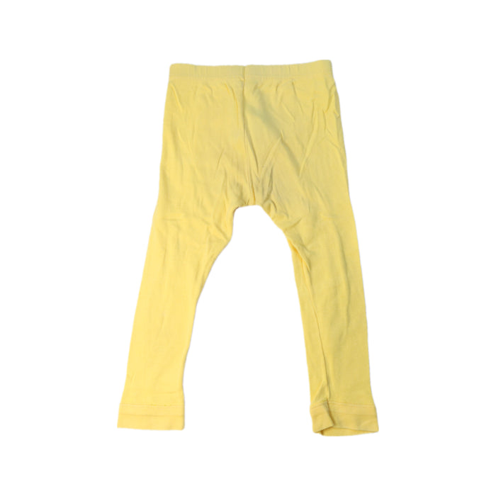 A Yellow Leggings from Petit Bateau in size 2T for girl. (Back View)