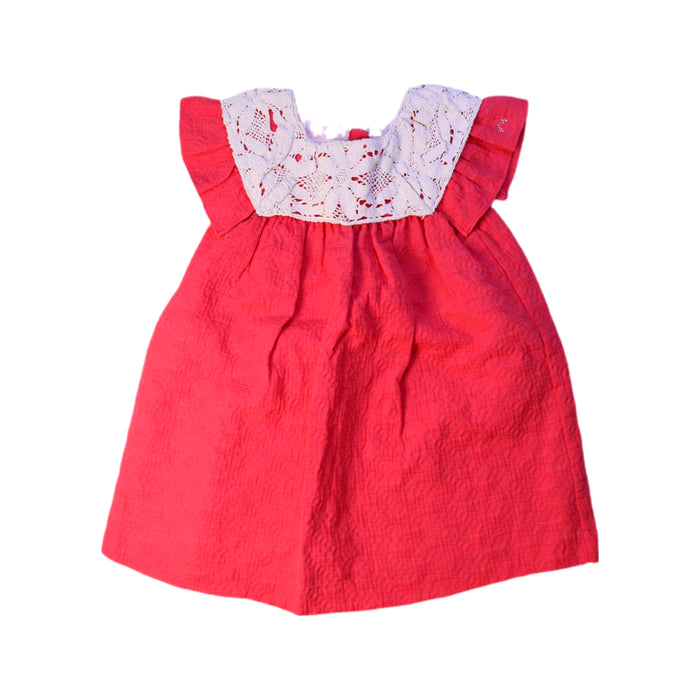 Red Nanos Lace Detail Dress 3T — Retykle