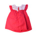 A Red Short Sleeve Dresses from Nanos in size 3T for girl. (Back View)