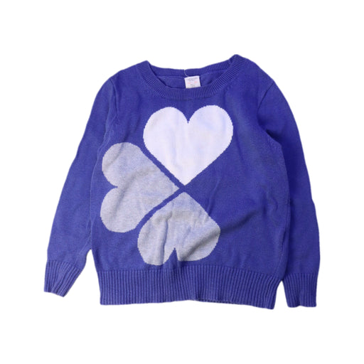 A Blue Crewneck Sweatshirts from Crewcuts in size 2T for girl. (Front View)