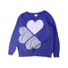 A Blue Crewneck Sweatshirts from Crewcuts in size 2T for girl. (Front View)