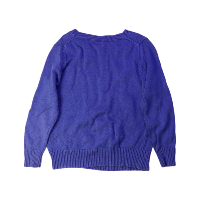 A Blue Crewneck Sweatshirts from Crewcuts in size 2T for girl. (Back View)