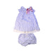 A Blue Dress Sets from Nanos in size 3T for girl. (Front View)