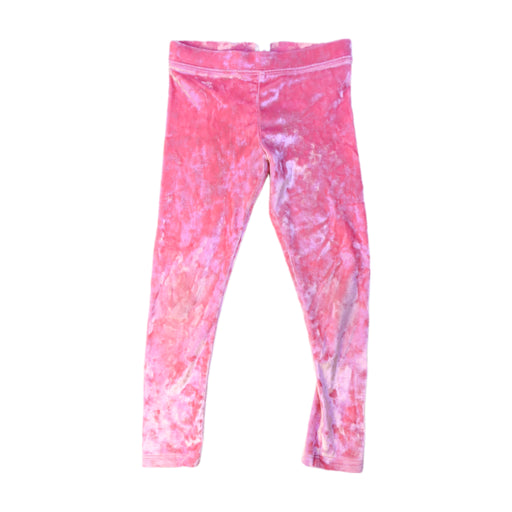 A Pink Leggings from Crewcuts in size 5T for girl. (Front View)
