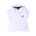 A White Short Sleeve Polos from Kangol in size 4T for girl. (Front View)