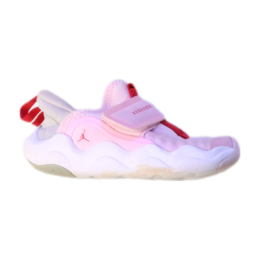 A Pink Sneakers from Air Jordan in size 4T for girl. (Front View)