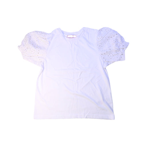 A White Short Sleeve Tops from Lipsy London in size 9Y for girl. (Front View)