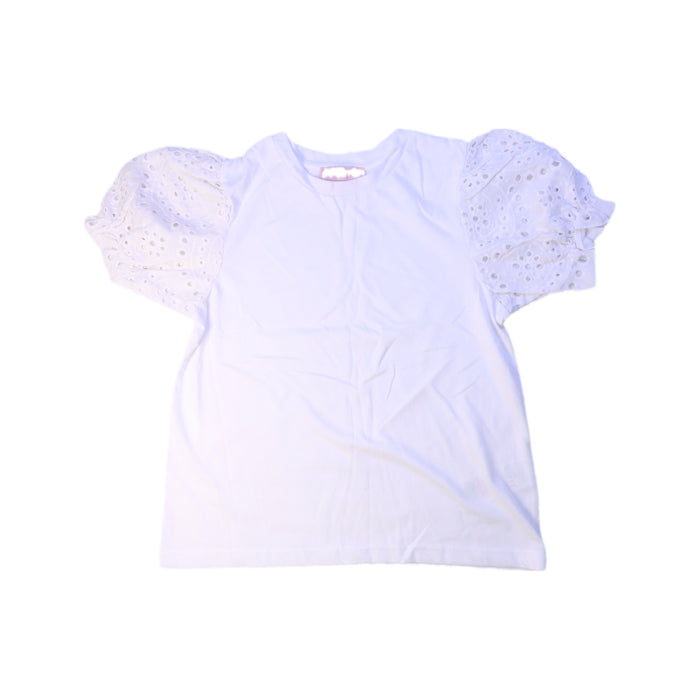 A White Short Sleeve Tops from Lipsy London in size 9Y for girl. (Front View)
