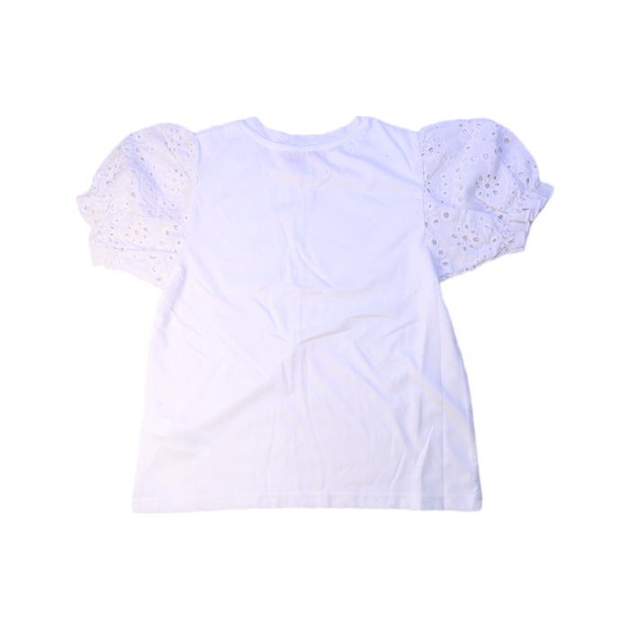 A White Short Sleeve Tops from Lipsy London in size 9Y for girl. (Back View)