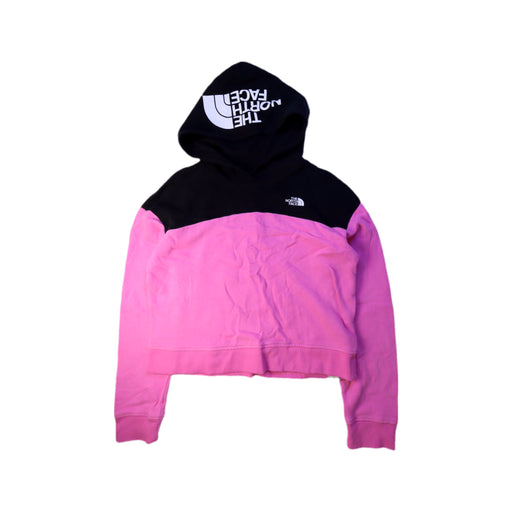A Pink Hooded Sweatshirts from The North Face in size 14Y for girl. (Front View)