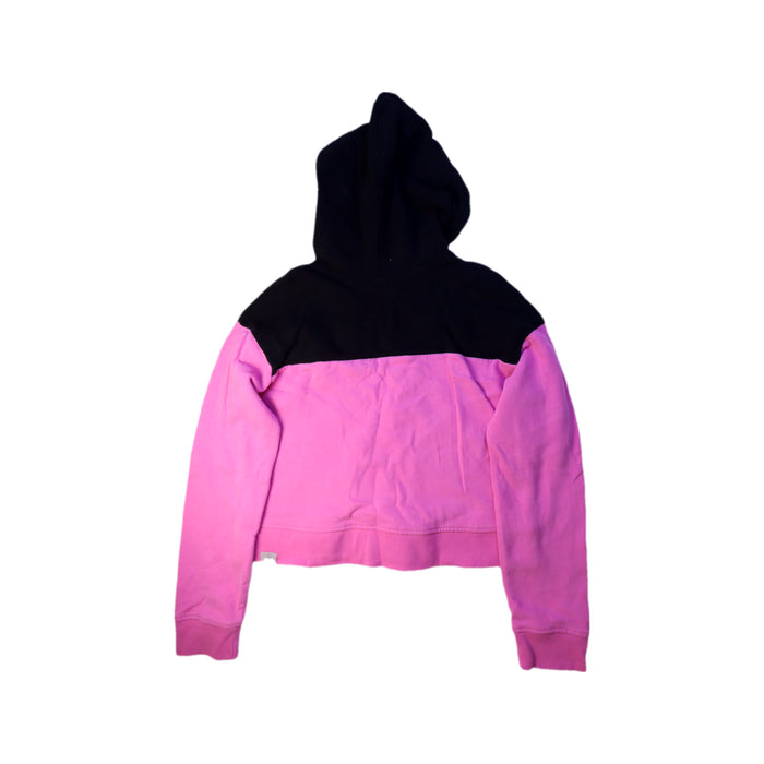 A Pink Hooded Sweatshirts from The North Face in size 14Y for girl. (Back View)