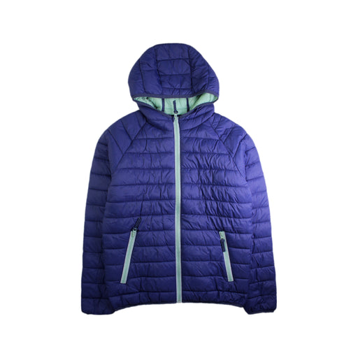 A Blue Puffer/Quilted Jackets from Boden in size 13Y for boy. (Front View)