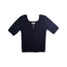 A Navy Short Sleeve Tops from Rylee + Cru in size 12Y for girl. (Front View)
