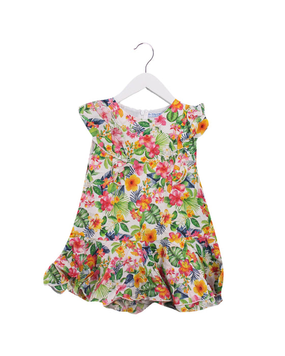 A Multicolour Short Sleeve Dresses from Mayoral in size 3T for girl. (Back View)