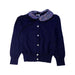 A Navy Cardigans from Polo Ralph Lauren in size 4T for girl. (Front View)