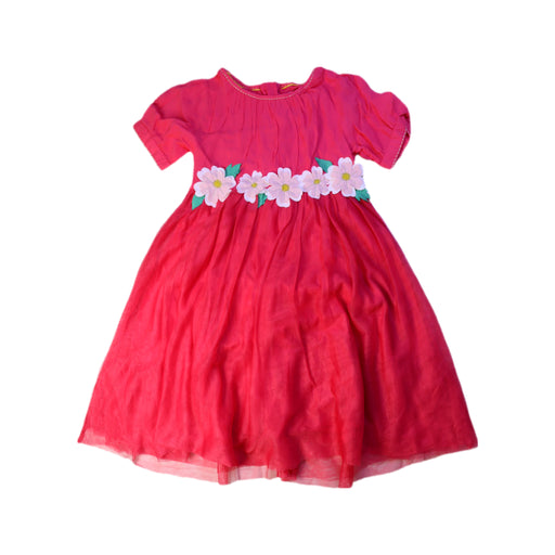 A Pink Short Sleeve Dresses from Boden in size 3T for girl. (Front View)