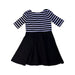 A Black Long Sleeve Dresses from Polo Ralph Lauren in size 6T for girl. (Back View)