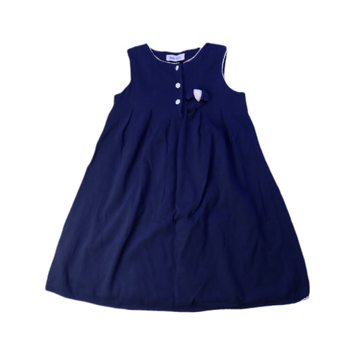 A Navy Sleeveless Dresses from Malvi & Co. in size 4T for girl. (Front View)