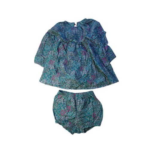 A Blue Shorts Sets from Tea in size 3T for girl. (Front View)