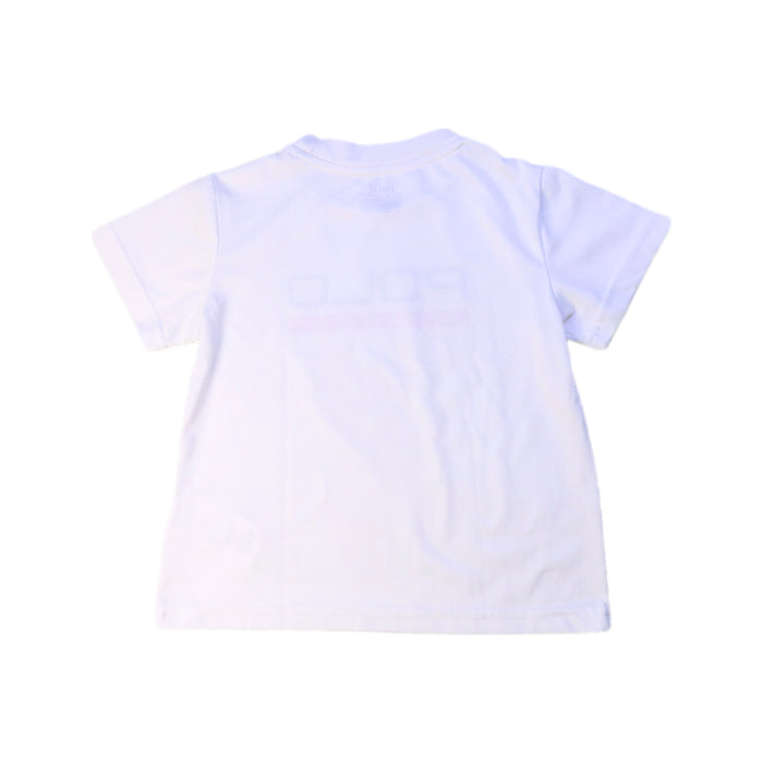 A White Short Sleeve T Shirts from Polo Ralph Lauren in size 3T for boy. (Back View)