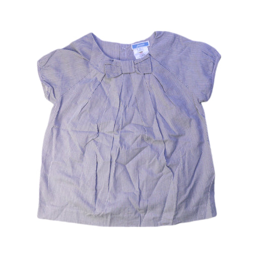 A Blue Short Sleeve Tops from Jacadi in size 5T for girl. (Front View)