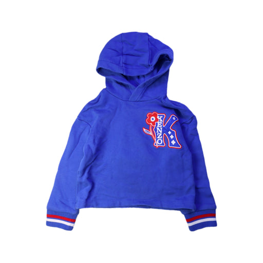 A Blue Hooded Sweatshirts from Kenzo in size 3T for girl. (Front View)