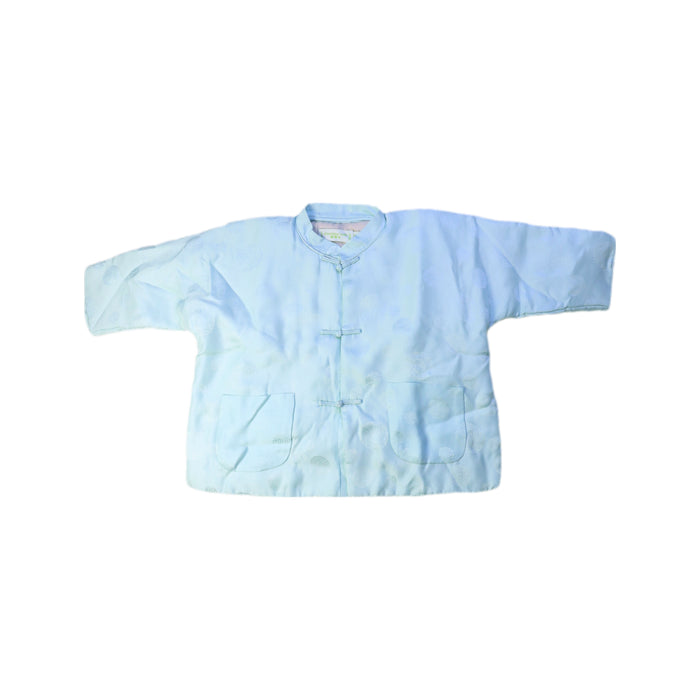 A Blue Short Sleeve Shirts from Shanghai Tang in size 12-18M for girl. (Front View)