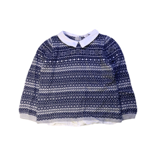 A Navy Knit Sweaters from Dave & Bella in size 4T for boy. (Front View)
