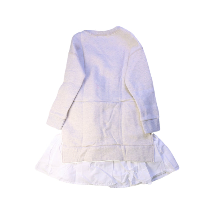 A Grey Sweater Dresses from Comme Ça Fille in size 4T for girl. (Back View)