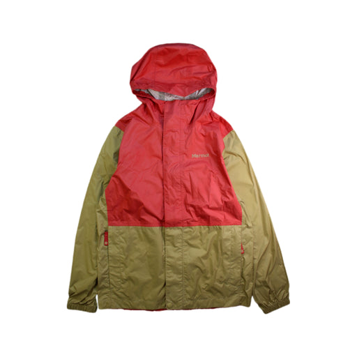 A Beige Rain Jackets from Marmot in size 10Y for neutral. (Front View)