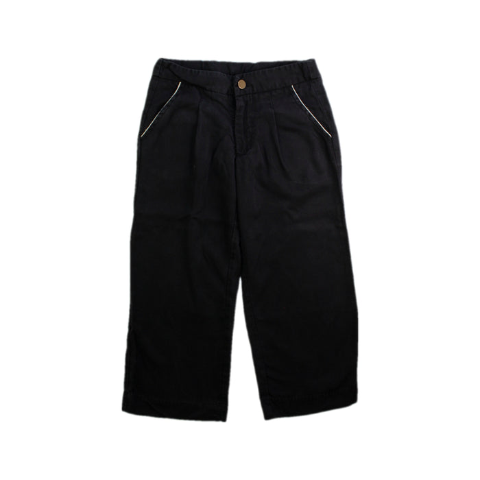 A Black Casual Pants from Excuse My French in size 4T for girl. (Front View)