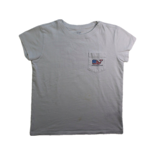 A White Short Sleeve T Shirts from Vineyard Vines in size 6T for boy. (Front View)