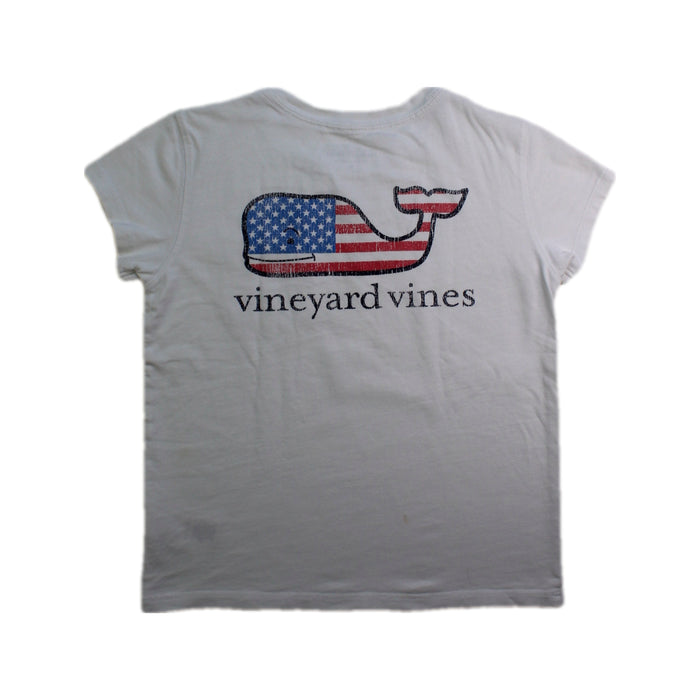 A White Short Sleeve T Shirts from Vineyard Vines in size 6T for boy. (Back View)